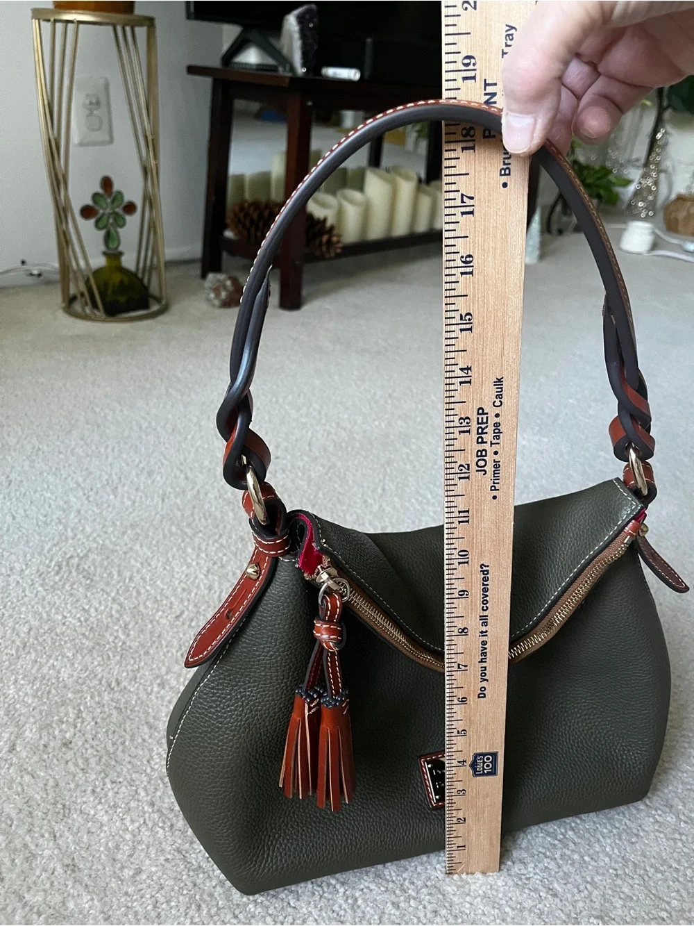 Dooney & Bourke Twist Wrap Hobo pebble leather